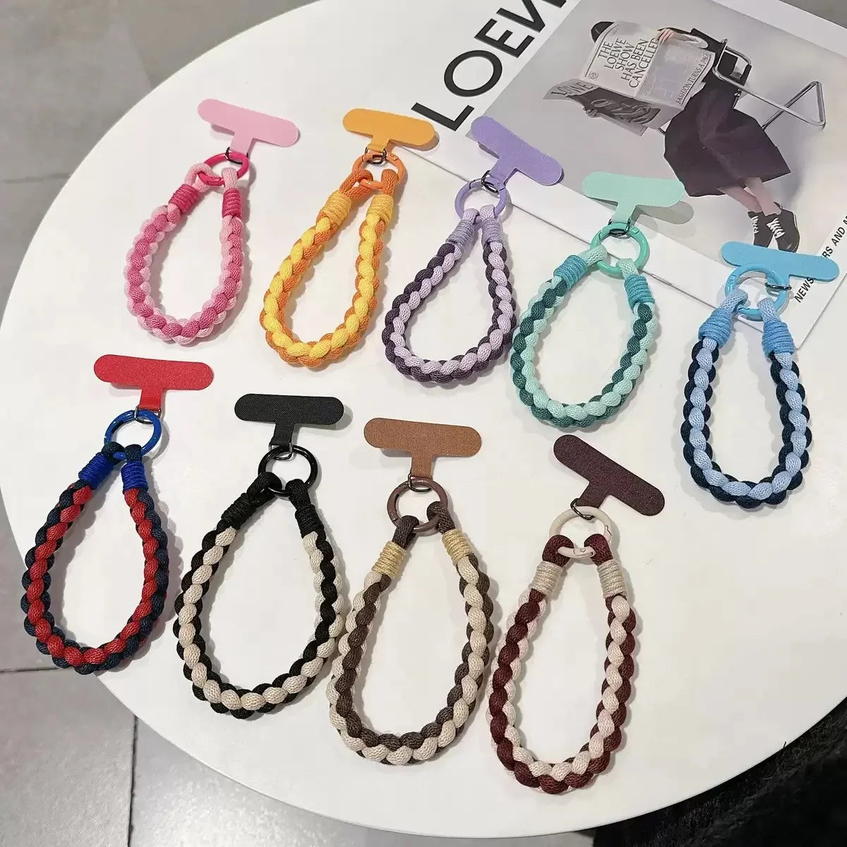 パラコードの編み編みショートストラップ #AS1006