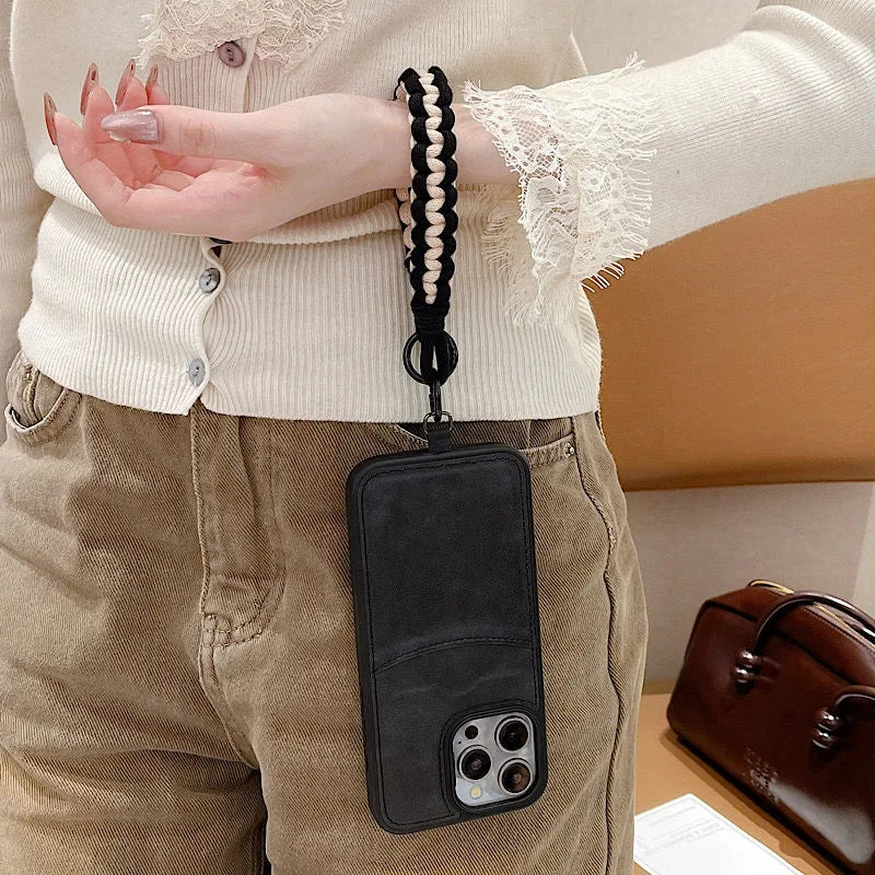 パラコードの編み編みショートストラップ #AS1006