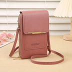 ゴールドのワンポイント♡カードが入るスマホショルダー #AS1045