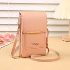 ゴールドのワンポイント♡カードが入るスマホショルダー #AS1045