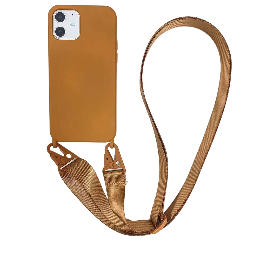 シリコンスマホケース付き！丈夫なショルダーストラップ【長さ調節可能】 #AS1043