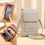 ゴールドのワンポイント♡カードが入るスマホショルダー #AS1045