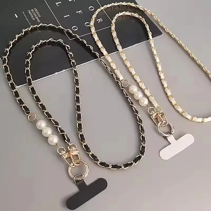 パールが可愛いショルダーストラップ #AS1014