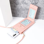 ポケット付きスマホショルダー【免許証やカードも】#AS1044